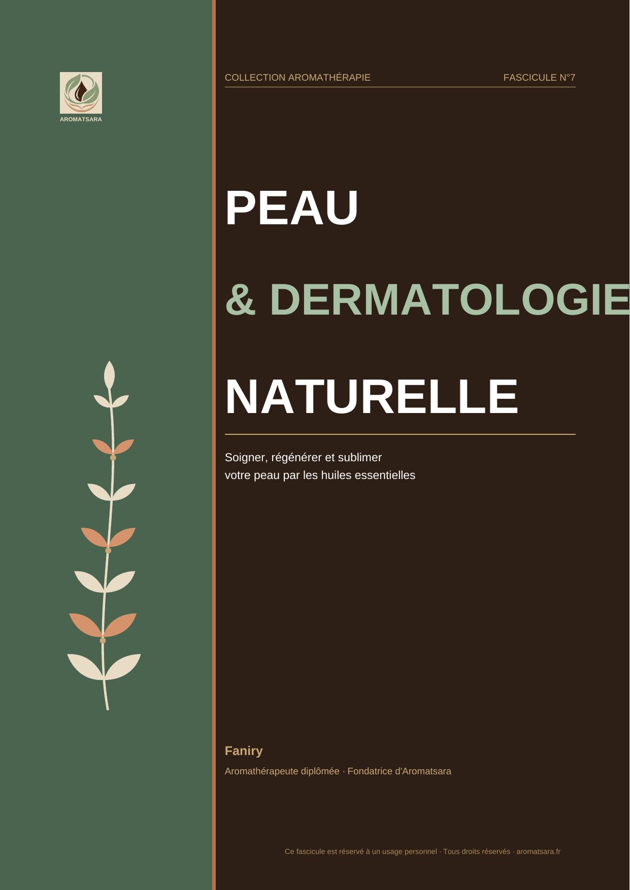 Peau & Dermatologie Naturelle — Couverture