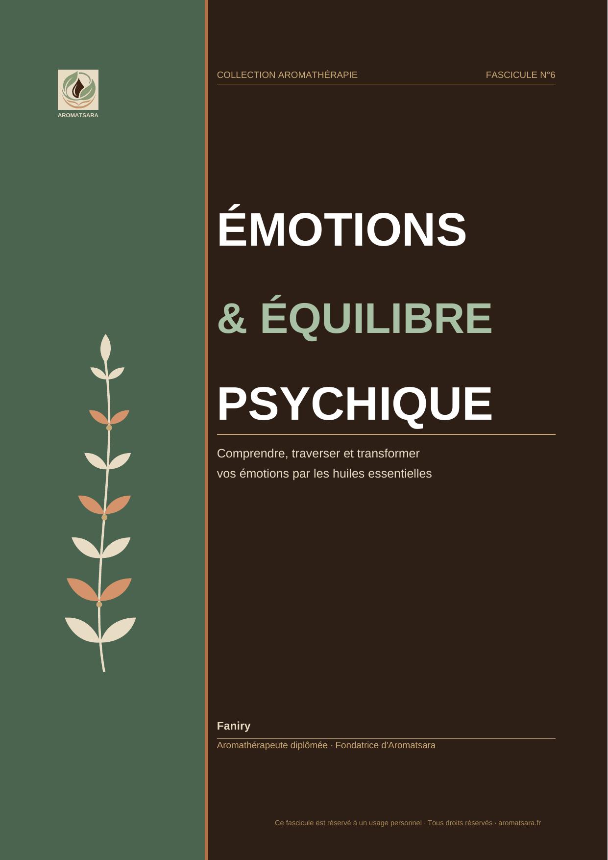 Émotions & Équilibre Psychique — Couverture