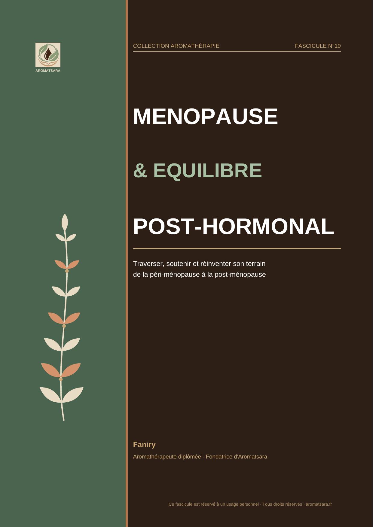 Ménopause & Équilibre Post-Hormonal — Couverture