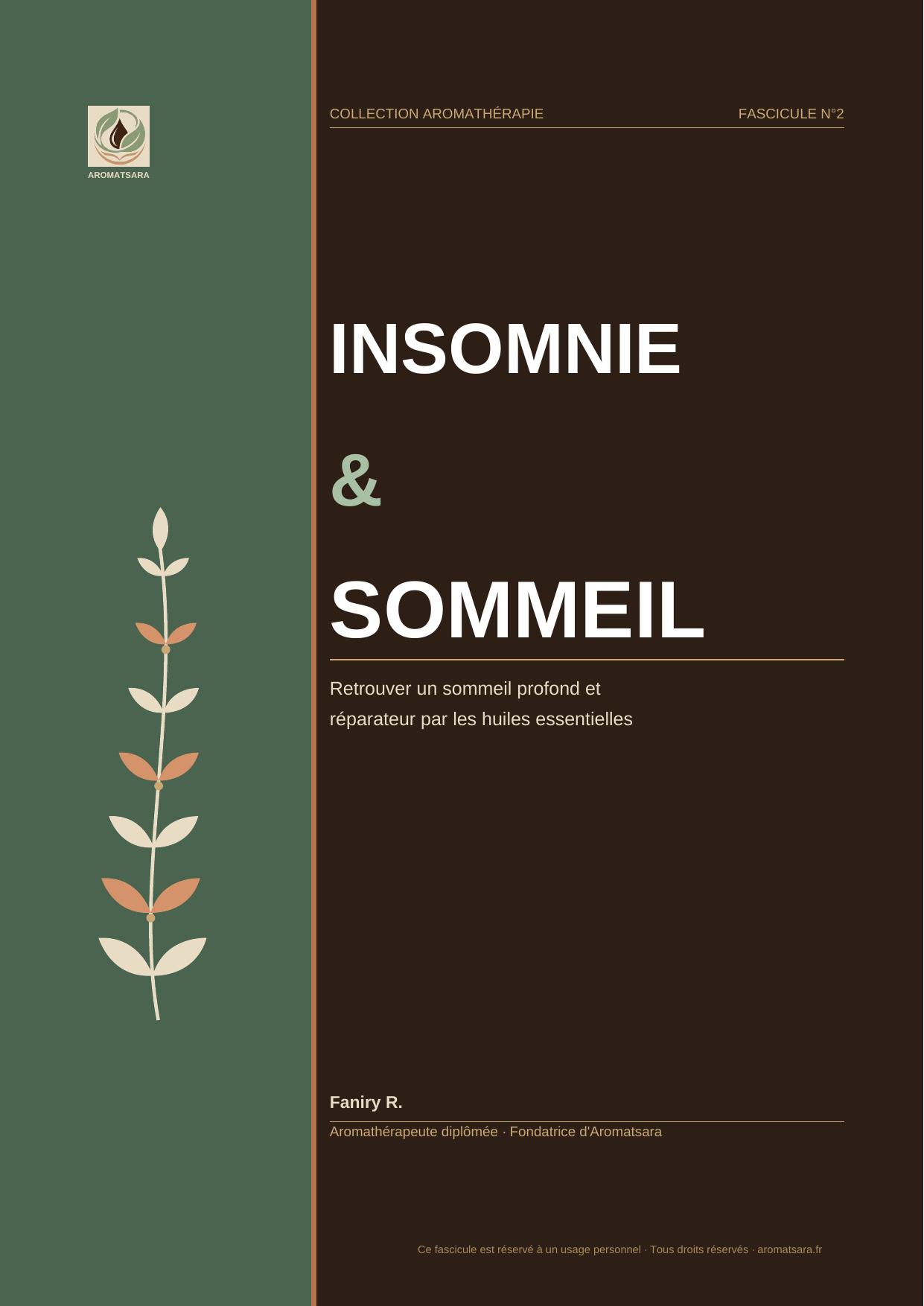 Insomnie & Sommeil — Couverture